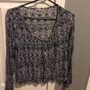 Flowey buttoned long sleeve shirt